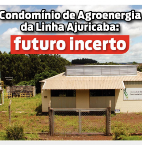 || Destaque de capa do jornal O Presente sobre o Condomínio de Agroenergia de Linha Ajuricaba. 
Imagem: Acervo O Presente - FOTO 10 - 