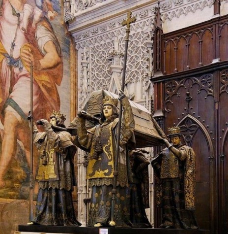 || Sepultura de Cristóvão Colombo na Catedral de Sevilha, Espanha.
Imagem: Acervo TV Imperial - FOTO 3 - 