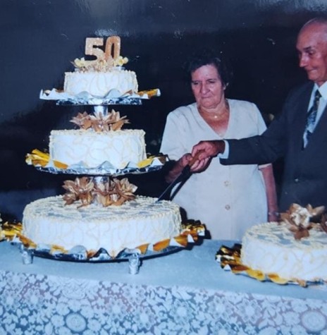 || Isabela e Estanislau Czycza na comemoração de suas Bodas de Ouro, em fevereiro de 1998.
Imagem: Acervo Edinho Dresch - FOTO 8 - 