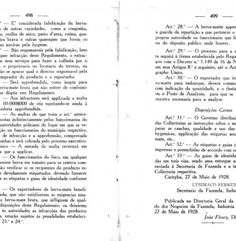 || Página final do Decreto nº 718, do Governo do Paraná. 
Imagem: Arquivo Público do Paraná - FOTO 5 -