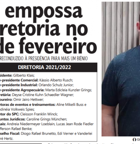 || Destaque do jornal rondonense Tribuna do Oeste sobre a posse da nova diretoria da Acinsar, em fevereiro de 2021.
Imagem: Acervo do periódico - FOTO 14 - 