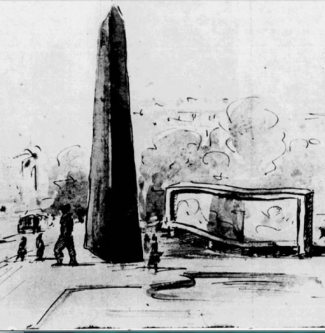 || Concepção do monumento alusivo ao Centenário Paranaense.
Imagem: Acervo jornal  
