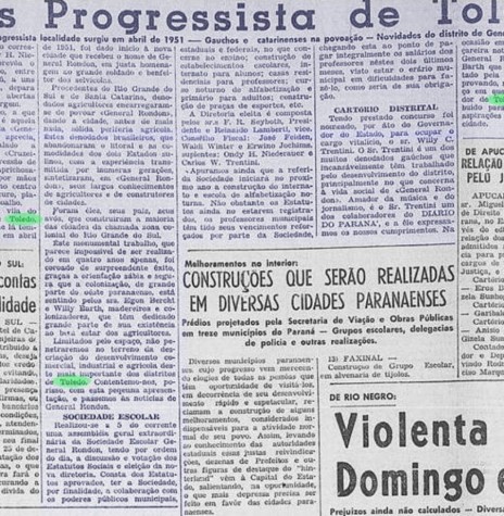 Destaque do Diário do Paraná com o título 