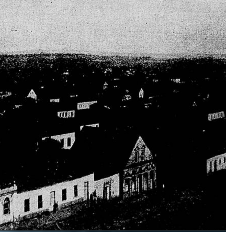 || Vista da cidade paranaense de Guarapuava na metade do século 19, quando era a sede municipal do maior município da província do Paraná.
Imagem: Acervo Biblioteca Nacional Digital - FOTO 2 - 