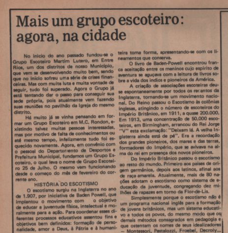 || Nota publicada pelo extinto jornal rondonense 