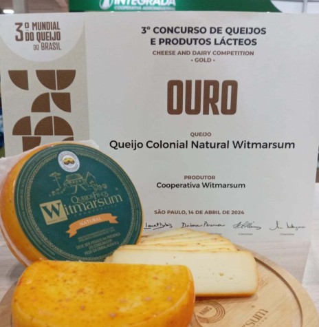 || Queijo de Witmarsum, eleito o melhor queijo do mundo, em abril de 2024.
Imagem: Acervo AEN-PR - FOTO 26 - 