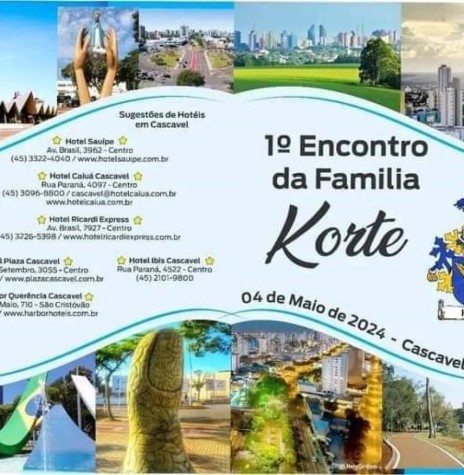 || Convite para o 1º Encontro da Família Korte, em Cascavel, em maio de 2024.
Imagem: Acervo Projeto Memória Rondonense - FOTO 18 - 