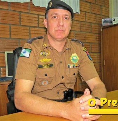 || Major André Cristiano Dorecki que assumiu como subcomandante da Batalhão de Polícia de Fronteira (BPFron), em abril de 2017. 
Imagem: Acervo O Presente Digital - FOTO 12 -