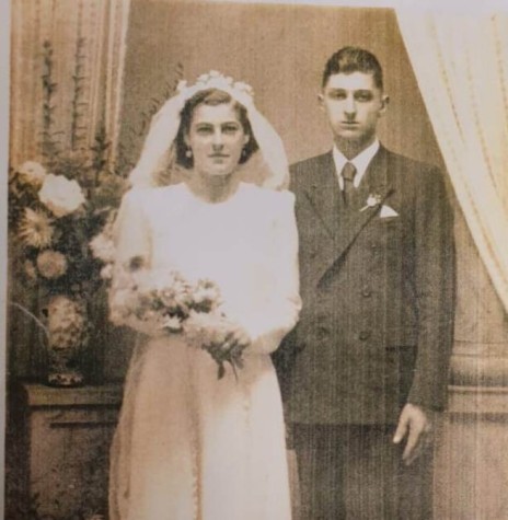 || Casal pioneiro rondonense Terezinha Tonello e Henrique Belle que se casaram em abril de 1945, em Bento Gonçalves (RS). 
Imagem: Acervo Vânia Bellé - FOTO 5 - 