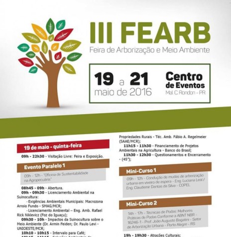 || Estampa da agenda programática de eventos do III FEARB - capa. 
Imagem: Acervo Memória Rondonense - FOTO 5 - 