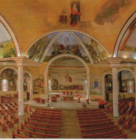 || Vista do interior da Igreja Menino Deus com todo o esplendor de seus afrescos. 
Imagem: Acervo da Paróquia. - FOTO 14 -