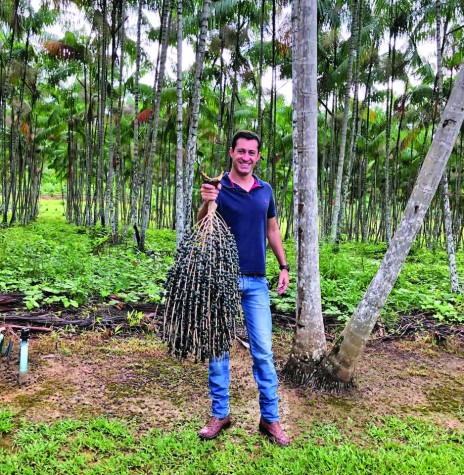 || Rondonense Giuliano Quintino dos Santos em sua propriedade de produção de açai, em Humaitá, Amazonas, em abril de 2018.
Imagem: Acervo O Presente - FOTO 8 - 