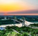 Vista da Ponte da Integração, desde o lado paraguaio, 
num amanhecer em outubro de 2022.
Imagem: Acervo Waldir Gulielmi Salvan. 
