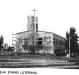 Construção da Igreja Luterana Cristo, em 1980.