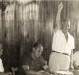 Visita de Willy Barth (pé) a prefeitura municipal de Marechal Cândido Rondon. O primeiro, a esquerda é Osvino Lemke, primeiro secretário de Administração de Marechal Rondon; e na sequência, é Wilson Carlos Kuhn, da prefeitura municipal de Toledo. E, a direita, Arlindo Alberto Lamb, primeiro prefeito eleito do município de Marechal Cândido Rondon.