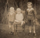 Os irmãos Bausewein: Jacó,  Alfredo e Jorge, em foto de 1941/42, tirada em Erechim, RS. 