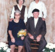Bodas de Diamante (60 anos de casamento) do casal Mathilde (nascida Bisnfeld) e Benno Lagemann comemoradas em 20 de abril de 2000, com o casal Norma e Alberto Alberto Lamb.