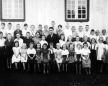 || 1º grupo de alunos da Escola Luterana Concórdia, com o professor Theno Rheinheimer.
