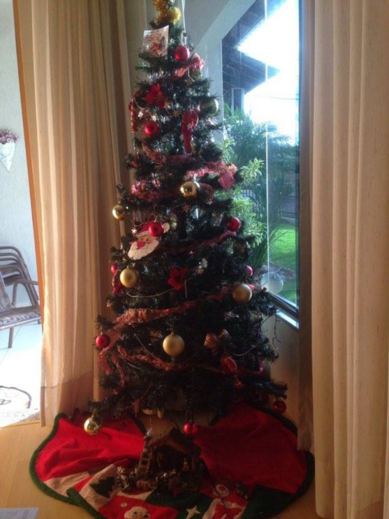 Árvore de Natal do casal Airton e  Luciani Thomé de Souza. 
Imagem: Acervo pessoal
