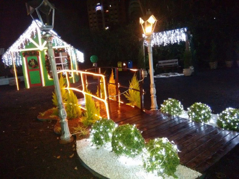 Outra vista da Casa do Papai Noel. 
Imagem: Acervo Imprensa PM-MCR
Crédito: Ademir Herrmann