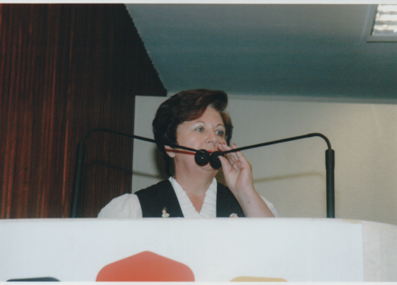 Normal Maria do Valle, presidente da Associação Brasileira-Alemã Trier, da cidade de Rio Negro (PR).