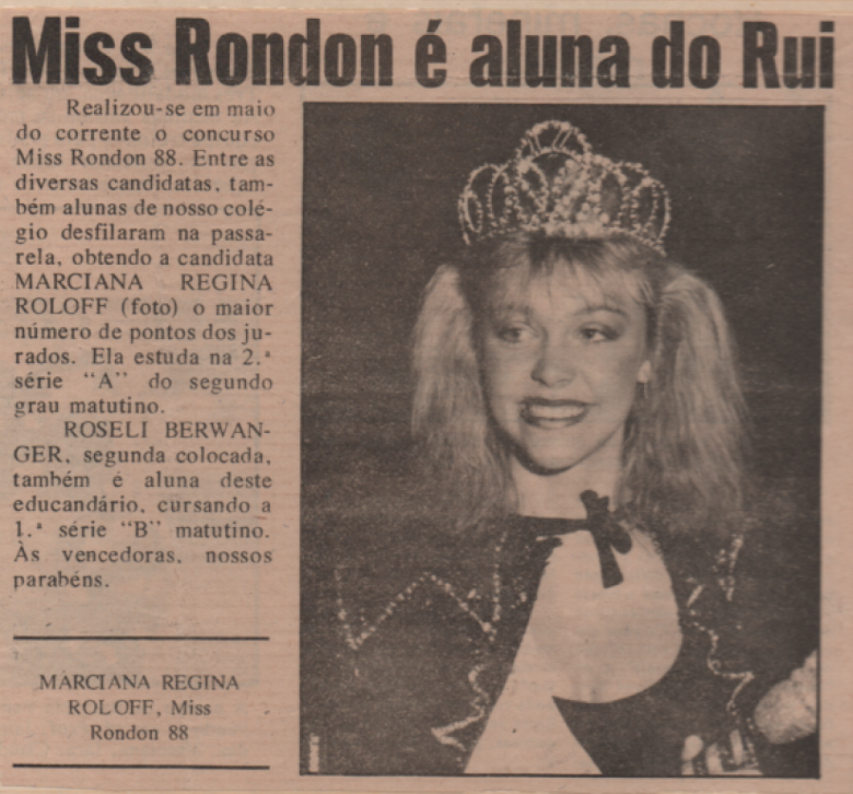 Outro destaque em mídia jornalística.
Periódico não identificado. 