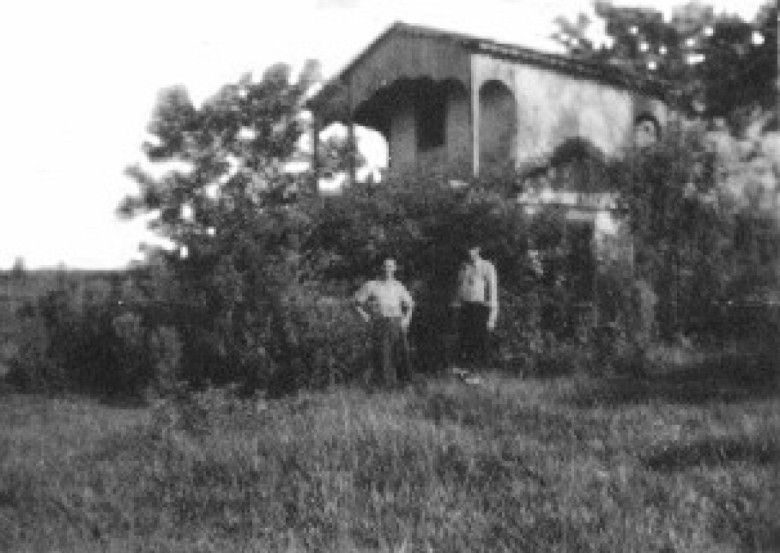 Construção na antiga Fazenda Allica. 
Imagem: Acervo Família Seyboth 