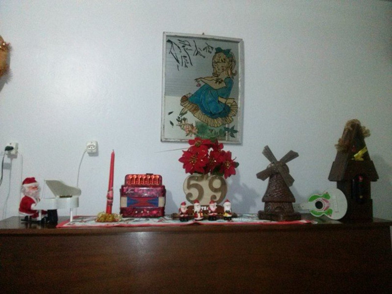 Outra flagrante da decoração natalina de Edela Ledi Heinrich. 
Imagem: Acervo pessoal