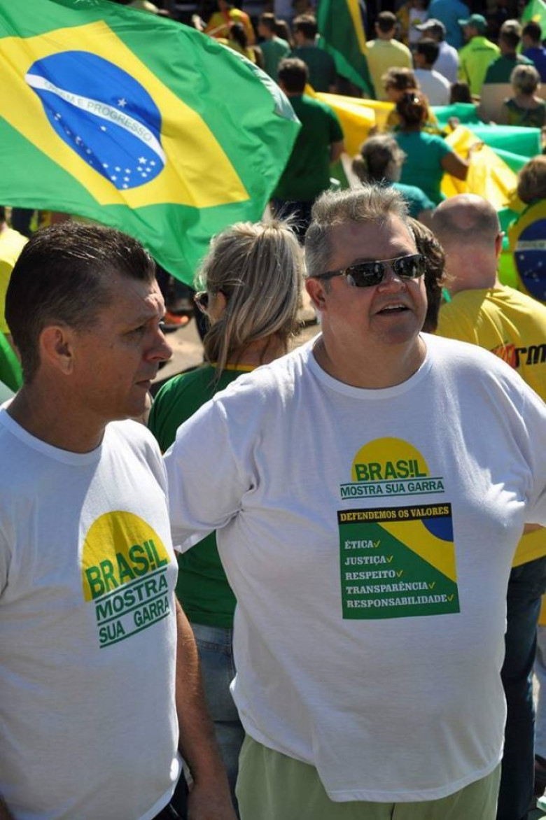 Empresários Beto von Mühlen e Sérgio Marcucci, da Diretoria da Acimacar.
Crédito: Eduardo Henrique Neuberger