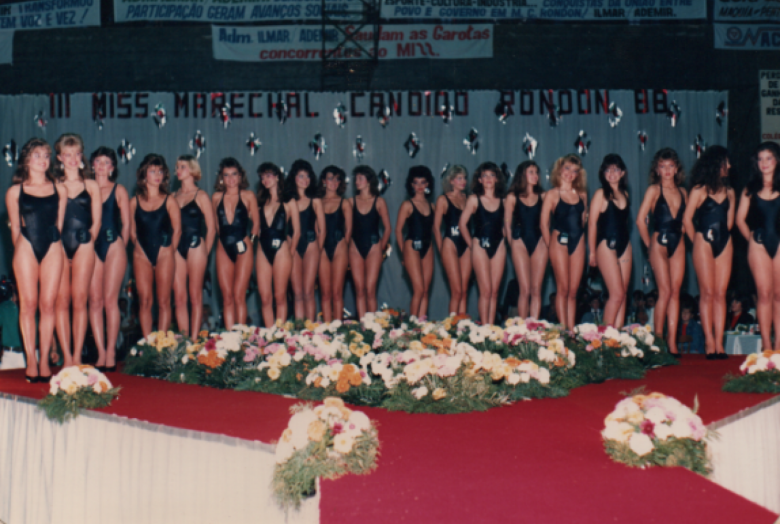 As 19 candidatas ao título de Miss Marechal Cândido Rondon 1988.