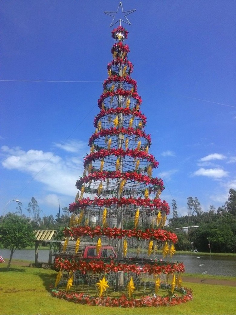 Outra árvore de Natal no Parque da Lazer Rudolfo Rieger. 
Imagem: Acervo Imprensa PM-MCR
Crédito: Ademir Herrmann