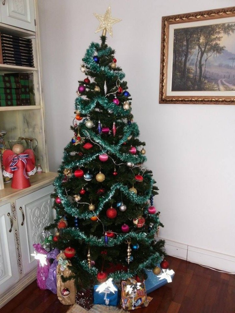 Árvore de Natal da professora Edite Feiden. 
Imagem: Acervo da professora