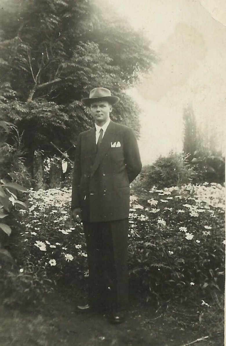 O pioneiro Guido Rockenbach, nos tempos da juventude, fotografado na Quinta da Paneira, em Carazinho, RS.