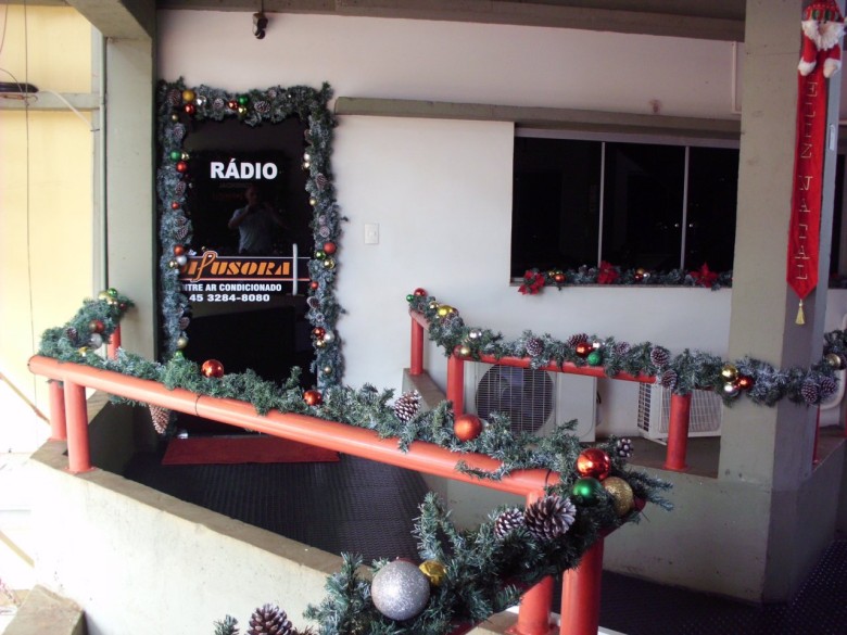 Corredor de acesso a Radio Difusora do Paraná. 
Imagem: Acervo Memória Rondonense