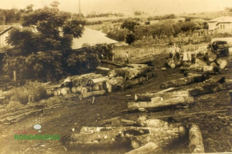 Serraria pioneira de Entre Rios do Oeste que pertenceu a família Lunkes. Imagem: Acervo Família Schaeffer