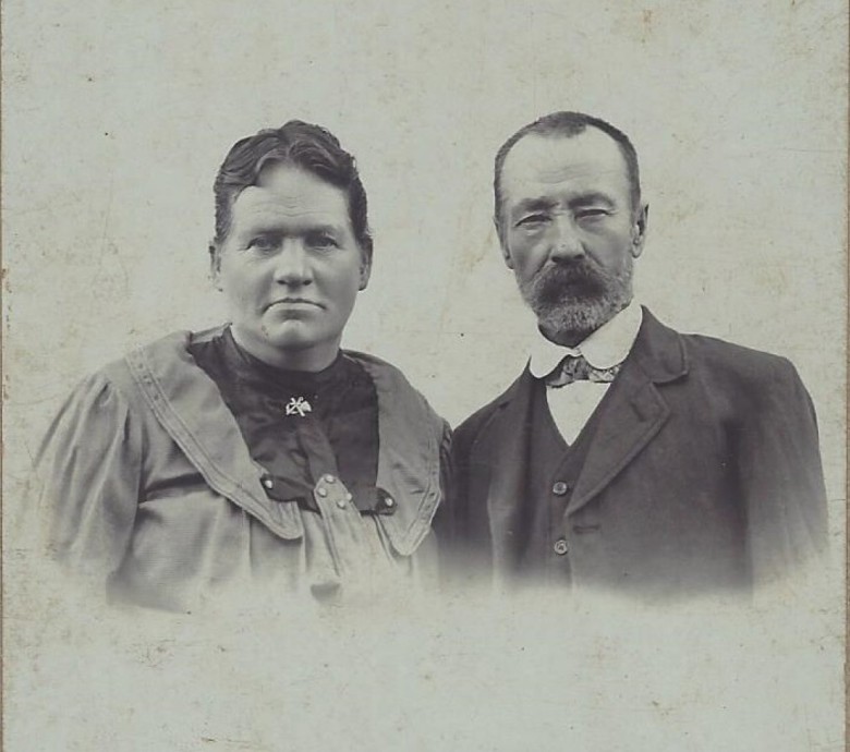 Casal Francisca Hanke e Emil Priesnitz. 
Imagem: Acervo Brunilda (Bruni) Priesnitz Thessing