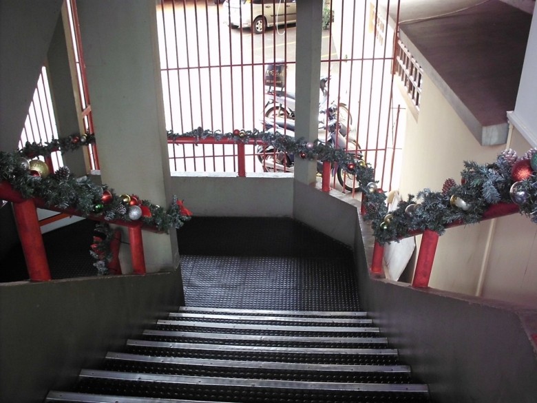 Escadaria de acesso a Rádio Difusora do Paraná. 
Imagem: Acervo Memória Rondonense