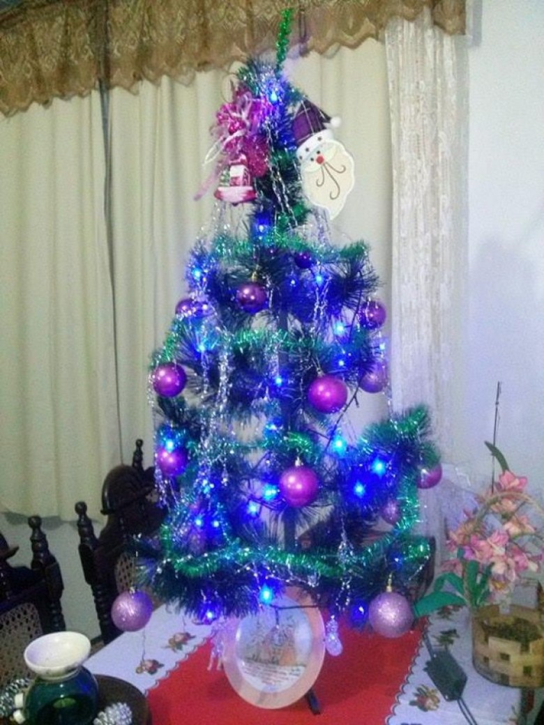 Árvore de Natal de Edela Ledi Heinrich. 
Imagem: Acervo  pessoal