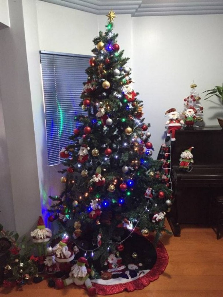 Árvore de Natal do casal Gilson e ... Metz. 
Imagem: Acervo pessoal