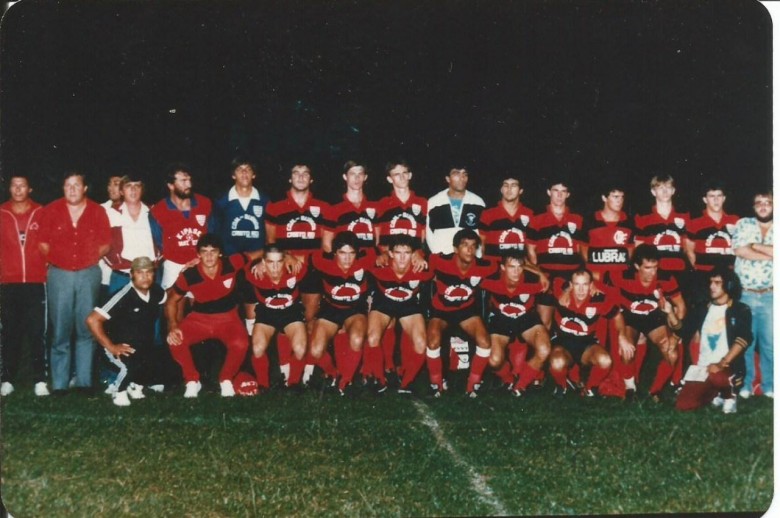 Esporte Clube Flamengo, vice-campeão da Taça Paraná de Futebol de Campeão de 1986. 
Imagem: Acervo Ilário Radke Genz