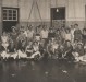 Grupo de foliões do carnaval de 1957 ou 1958. 
Da esquerda a direita, dos sentados, a 4ª pessoa é Orlando Miguel Sturm.
