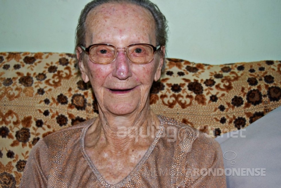 || Pioneira rondonense Frida Albertina Hinkel que completou 100 anos, em 20 de maio de 2019. 
Imagem: Acervo AquiAgora.net -  FOTO 25 - 