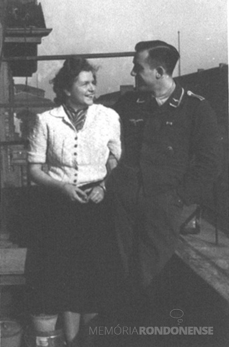 D. Ingrun e Dr. Seyboth noivos, em  1939.