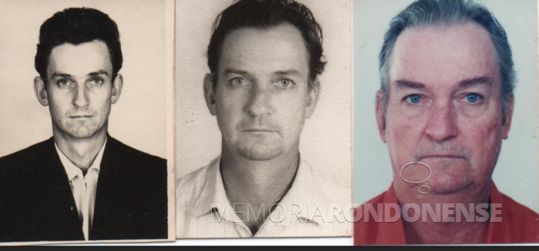 O pioneiro Adolfo Oscar Kunzler em suas fases de vida.