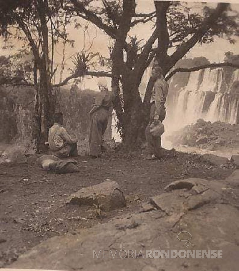 Mais um instantâneio das Cataratas visto do lado argentina, em foto de 1928.
Imagem: Acervo Sérgio Alberto Sanchez.