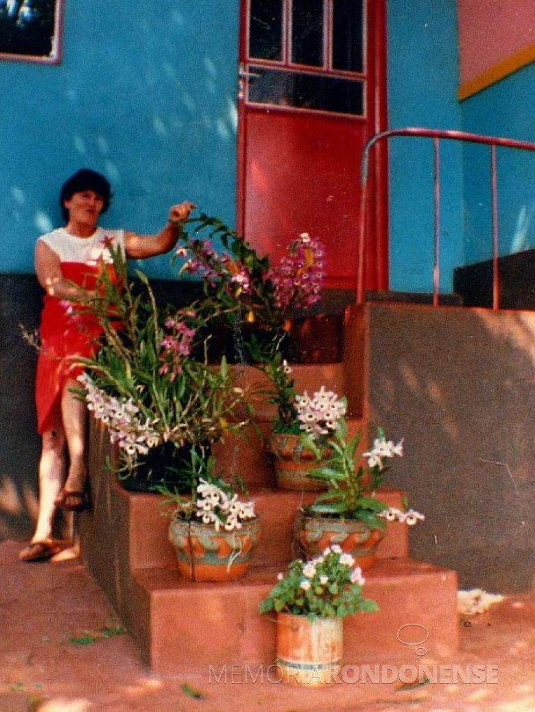 Maria Becker Kunzler, em sua residência.