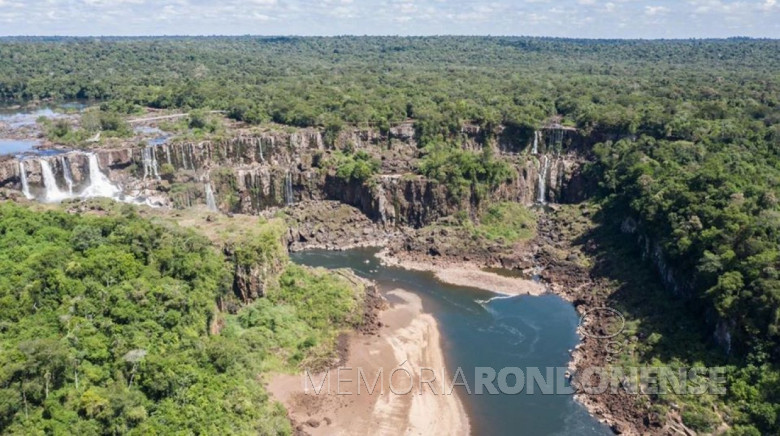 Grande seca do 1º trimestre de 2020.
Imagem: Acervo Portal da Cidade Foz.