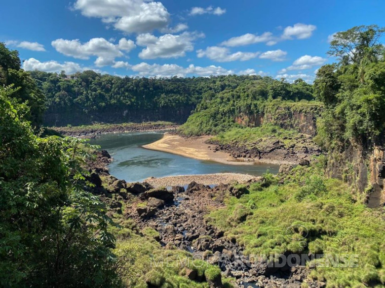 Grande seca do 1º trimestre de 2020.
Imagem: Acervo Portal da Cidade Foz.