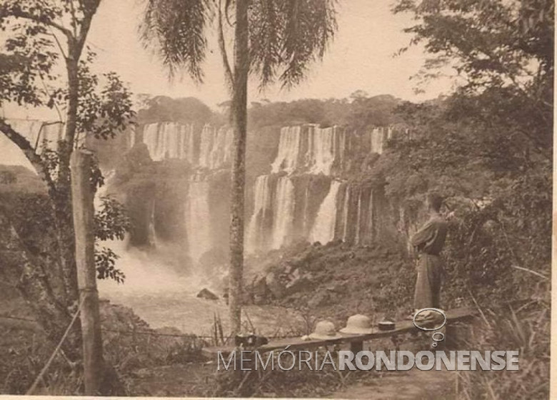 Cataratas em foto de 1928.
Imagem: Acervo Sérgio Alberto Sanchez.