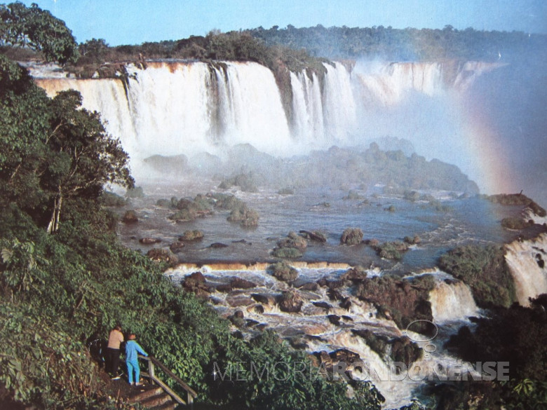 Cataratas em 1973.
Acervo: Marco Antonio Amaral/Memória  Paraense.